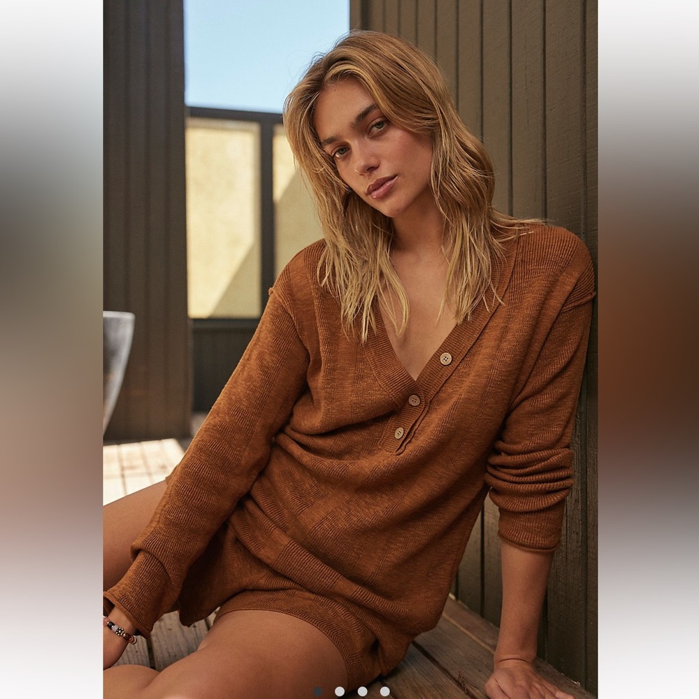 Free People amber venice sweater set